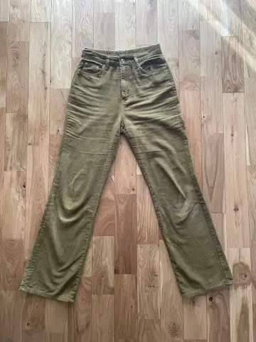 OHOTORO 카키 코듀로이 팬츠