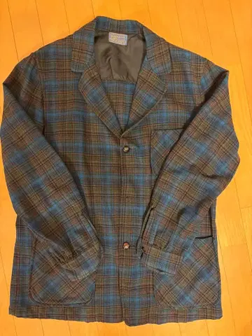 50s Pendleton 테일러드 셔츠 자켓 레어 배색 하자품