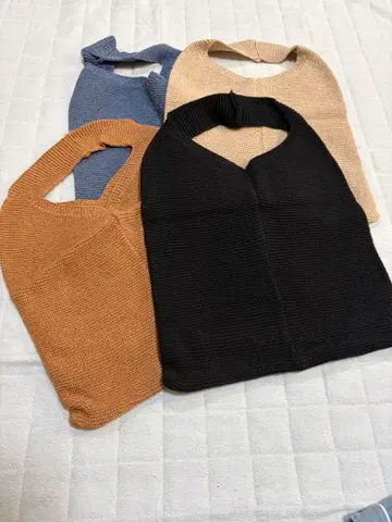 천 가방 니트 가방 토트백 4색 세트