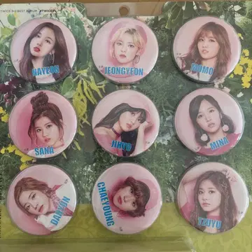 #TWICE3 초회 한정판 A 캔뱃지 9종