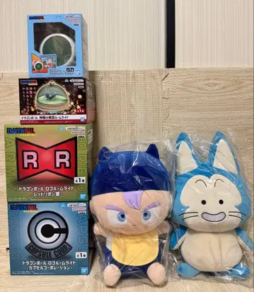 미개봉 새상품 드래곤볼 룸 라이트+봉제 인형 총 6종 묶음 판매