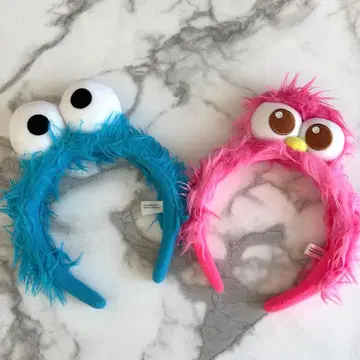 쿠키 몬스터 모피 머리띠 유니버셜