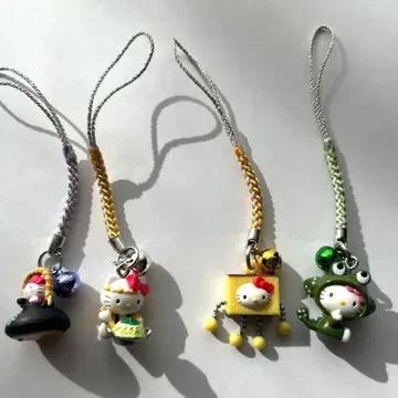 레어 사가 나가사키 후쿠오카 가고시마 한정판 지역 키티 스트랩 4개 세트