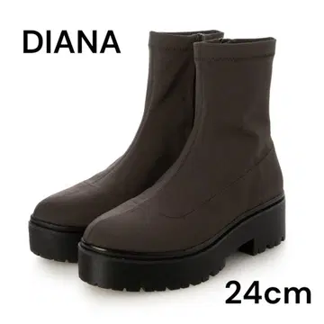 새상품급 DIANA 다이애나 스트레치 부츠 레인부츠 통굽 발수