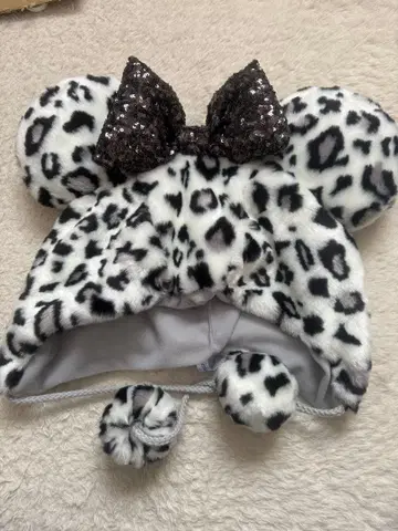 디즈니 레오파드 무늬 팬캡