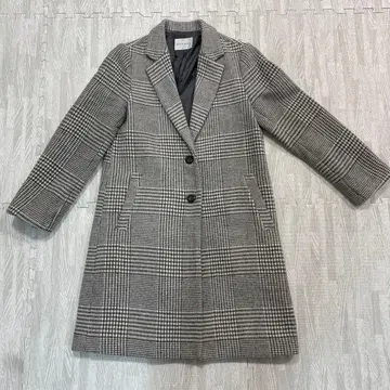 BELLE BELLA 체스터 코트 M 사이즈 그레이 체크