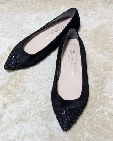 글리터 콤비 플랫슈즈 / 아르테미스 by 다이애나