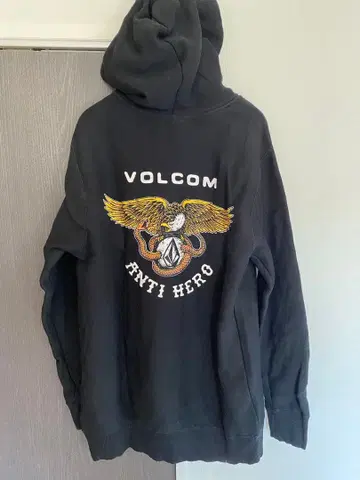 VOLCOM x ANTIHERO 볼컴 앤티히어로 후드티 블랙