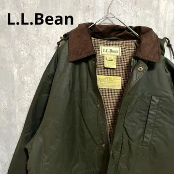 레어! 90s L.L.Bean 오일드 자켓 블루종 후드 부착 구제 의류