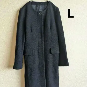 MARGARET HOWELL 다크 네이비 롱 울 코트 L 사이즈