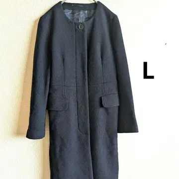 MARGARET HOWELL 다크 네이비 롱 울 코트 L 사이즈