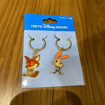 도쿄 디즈니 리조트 주토피아 키체인 2개 세트