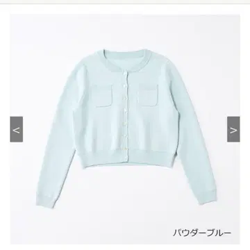 L'AUBE BLANC 컴팩트 크루넥 가디건