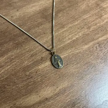 빈티지 골드 메달 목걸이 sv925 아메카지 구제 의류 G2