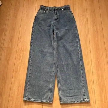 evernavy 커브 데님 팬츠 L 사이즈 블루 워시