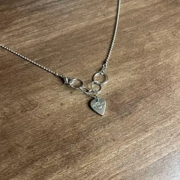 하드 록 카페 실버 목걸이 sv925 아메카지 구제 의류 F41