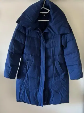 ESTNATION bis 스탠드 카라 다운 코트 블루 36