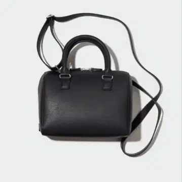 [미사용품] UNIQLO 레더 터치 2WAY 보스턴 백 블랙 유니클로