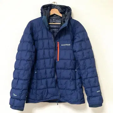 컨디션 최상 mont-bell 이그니스 다운 후드티 남성용 XL 블루그린