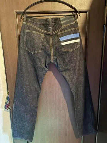 새상품급 모모타로 진즈 아지노 본점 한정판 청바지 사이즈 W33