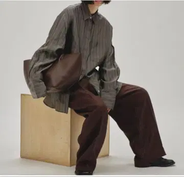 TODAYFUL 스트라이프 실키 셔츠 미사용