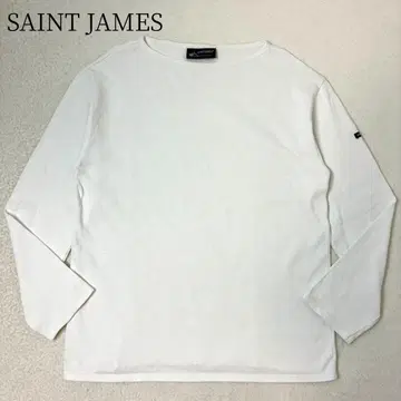 생 제임스 바스크 셔츠 티셔츠 화이트 무지 T6