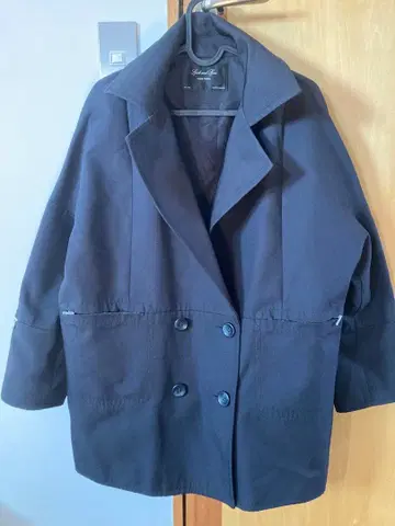 Spick and Span 블랙 더블 브레스트 자켓