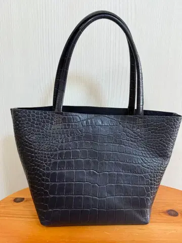 kotty MD 네이비 크로커다일풍 토트백