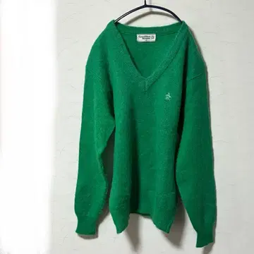 먼싱웨어 골프 스웨터 울 혼방 니트 V넥 남성용 S