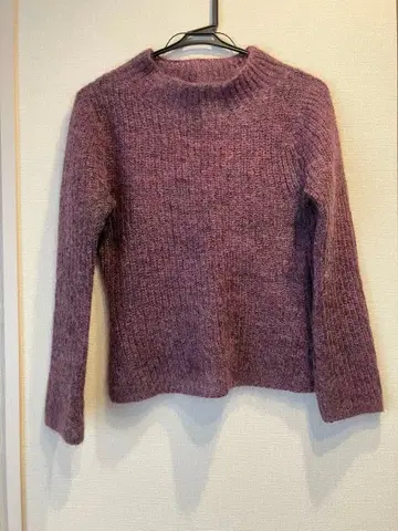 Shilla 퍼플 니트 스웨터 M 사이즈