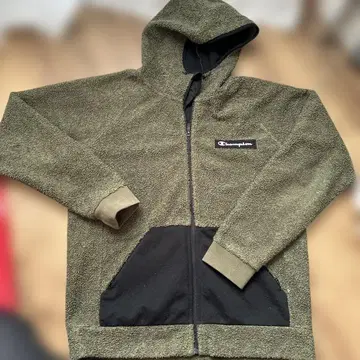 Champion 플리스 자켓 올리브