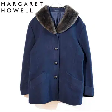 [ MARGARET HOWELL ] 네이비 울 코트