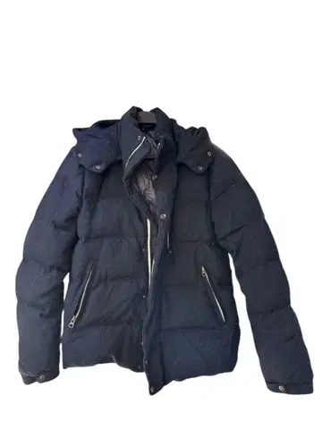 SHIPS M 사이즈 네이비 후드 부착 다운 자켓