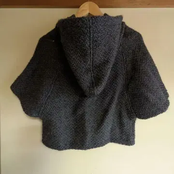 새상품급 존 브라니건 볼레로 판초 가디건 멜란지 그레이 계열