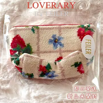 페이러 러브러리 스트로베리 필드 쁘띠 파우치 아이보리