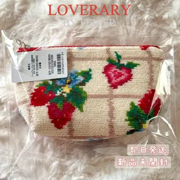 페이러 러브러리 스트로베리 필드 쁘띠 파우치 아이보리