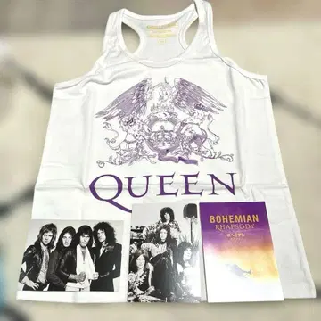 QUEEN 탱크탑 M.보헤미안 랩소디 새상품, 엽서 3장