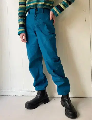 블루 조거 팬츠 스키웨어 구제 의류 빈티지
