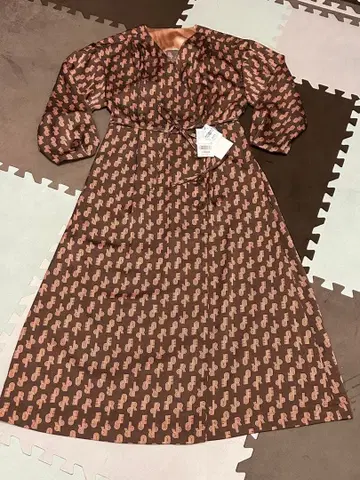 새상품 ROPE 올 패턴 원피스 레트로풍