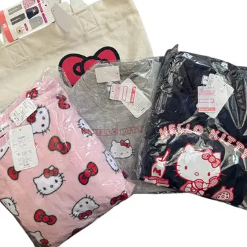 가을/겨울 의류 Hello Kitty 키티 룸웨어 세트 M 사이즈 3점