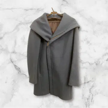 junhashimoto 후드 부착 그레이 코트