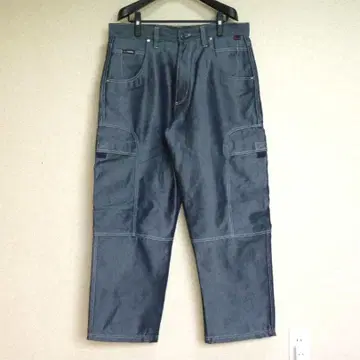 후부 FUBU 카고 팬츠 상태 양호 광택 인디고 W36