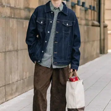 오버 사이즈 빈티지 라이크 3rd 타입 데님 자켓 XL
