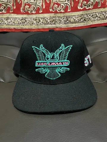 DIPLOMATS 캡 블랙 97 HARLEM WORLD