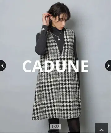 CADUNE 점프 스커트 특수 블랙 S 사이즈