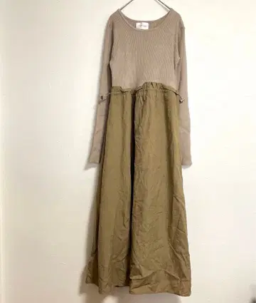 카프리슈 마쥬 리브 도킹 원피스 베이지 여성용 F