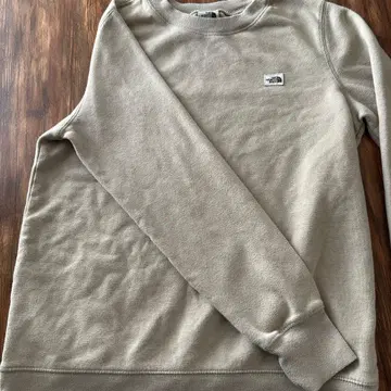 THE NORTH FACE 베이지 크루넥 맨투맨 M
