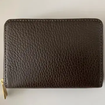 CORALE 코인 케이스 천연 가죽 라운드 지퍼