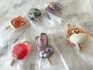 주토피아 아이스캔디 참 6종 컴플리트 세트