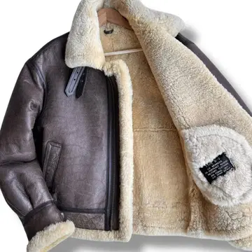 레어 L 사이즈 U.S ARMY B-3 리얼 무스탕 플라이트 자켓